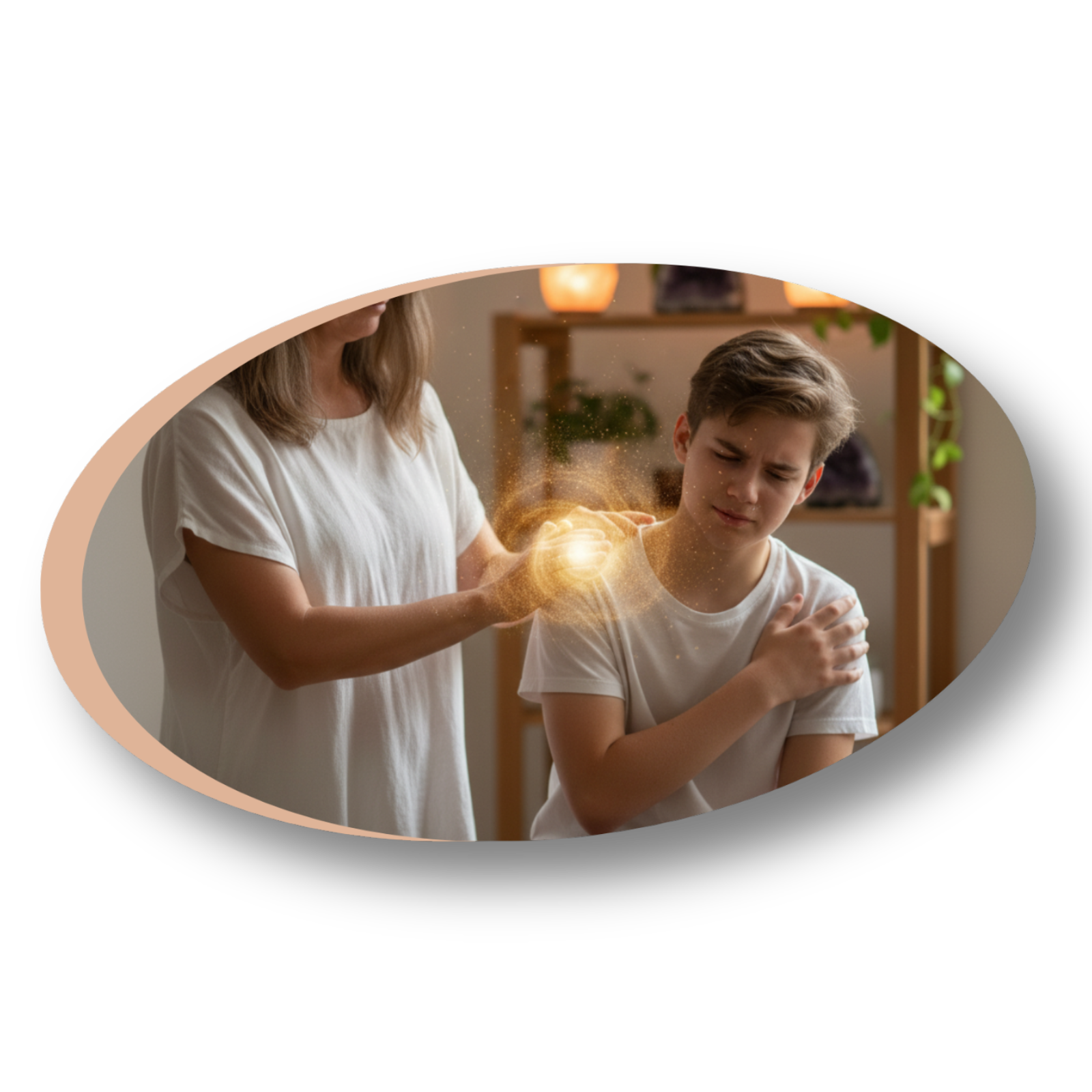 Thérapie APTHIR et soins énergétiques à Magnières près de Nancy 54 : la praticienne au travail.