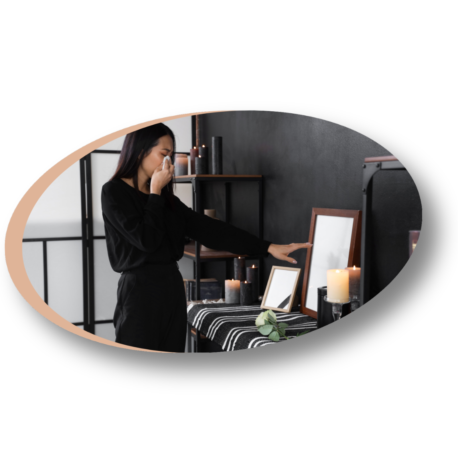 Femme vivant un deuil difficile cherchant à libérer des émotions bloquées en Meurthe-et-Moselle.