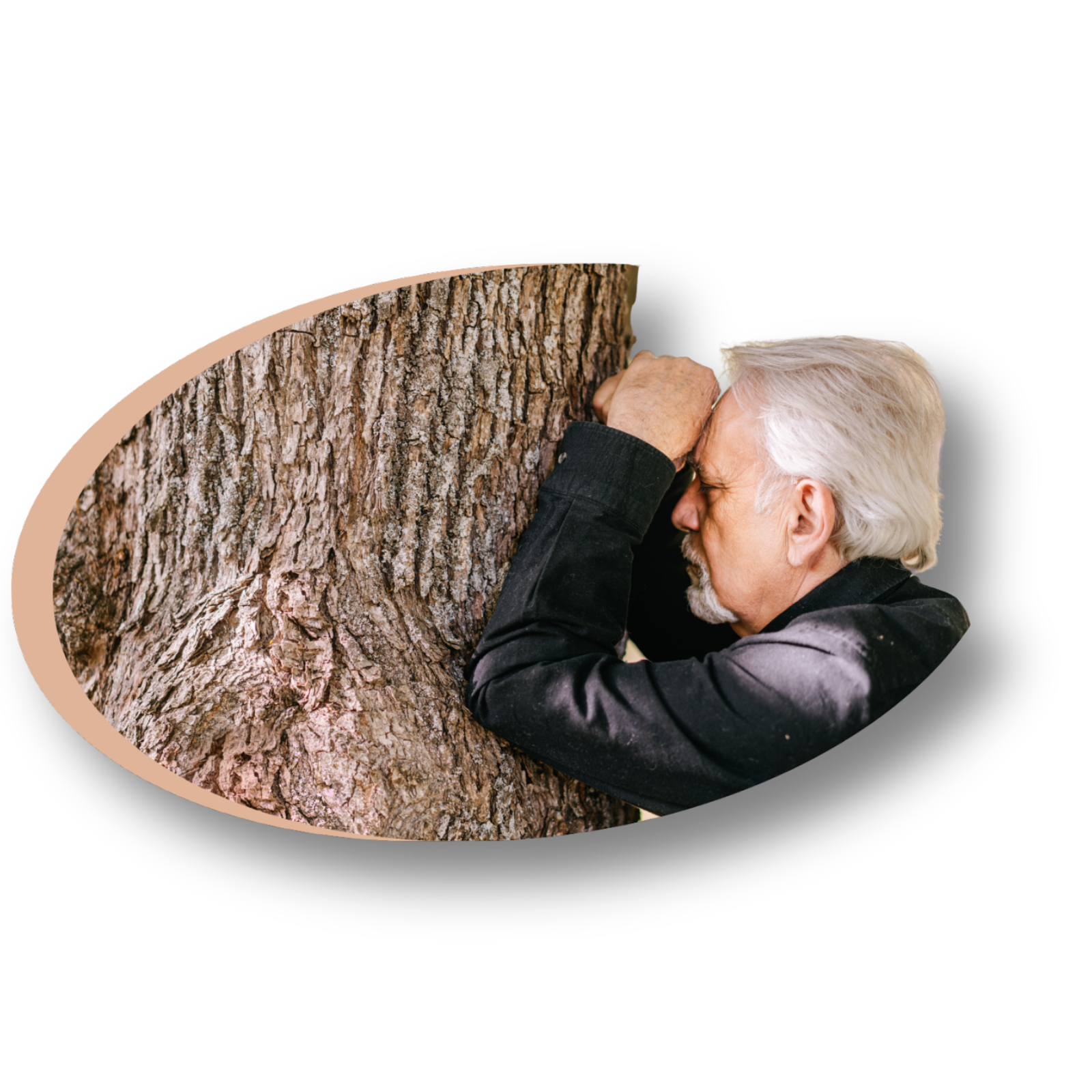 Homme face au deuil ayant besoin d'un rééquilibrage énergétique pour surmonter une perte.